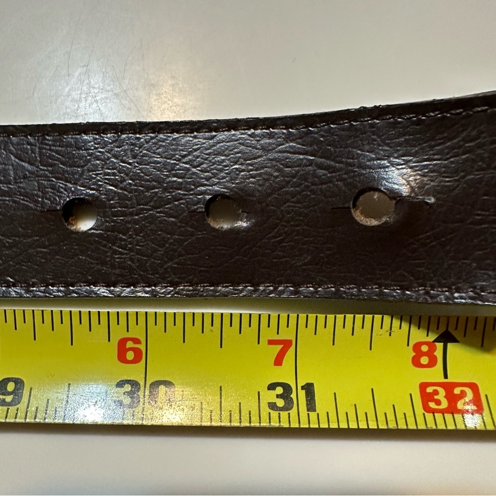Vintage Linea Pelle by Mira K Brown Croco Belt – Size M, 1980s–90s-GORGEOUS!! - Picture 13 of 16